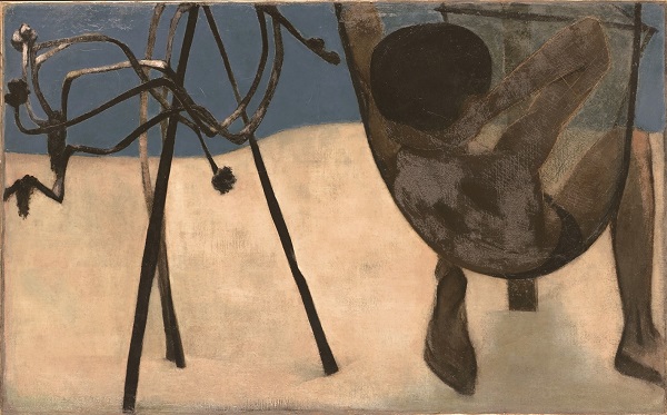 《釣り床》1941年 油彩,カンヴァス 東京国立近代美術館蔵